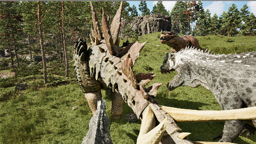 恐龙岛游戏截图-多人组队战斗场景